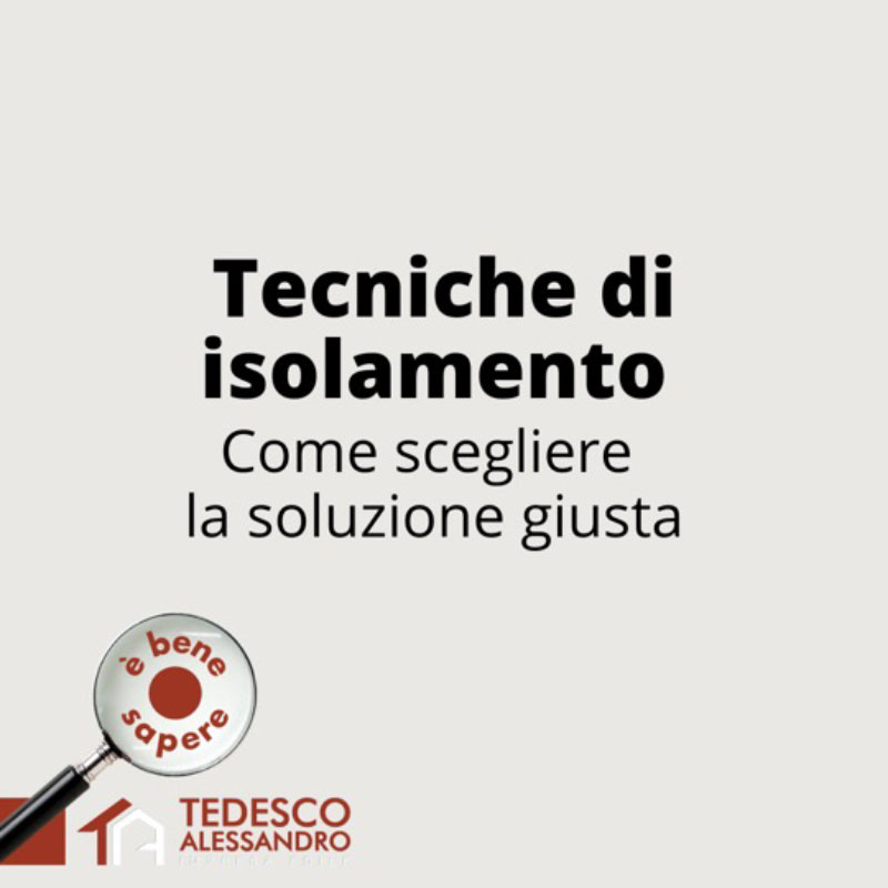 Tecniche di isolamento